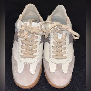 DV by Dolce Vita Cream and Gray Sneakers